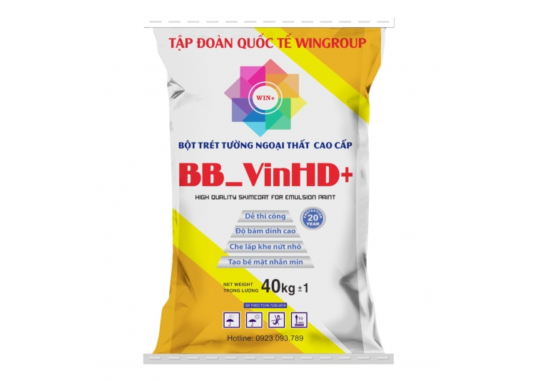 BỘT TRÉT TƯỜNG CAO CẤP NGOẠI THẤT Vinspec- Nano (VP0.2)